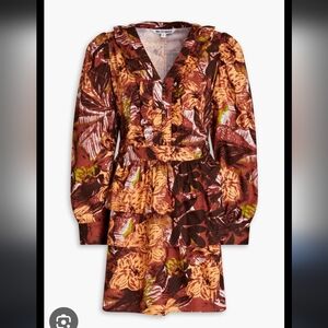 Walter Baker Floral Ruffle Mini Dress